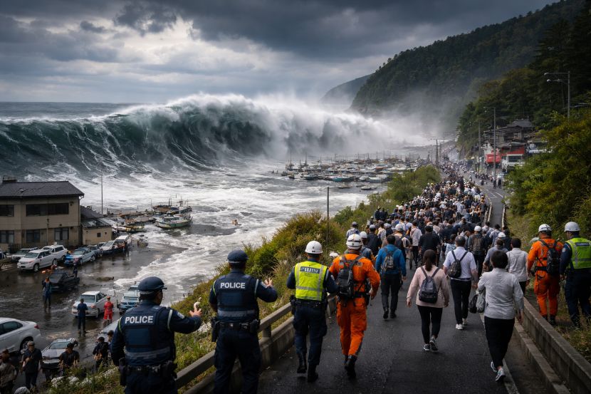 प्राकृतिक आपदा: जापान में शक्तिशाली भूकंप के झटकों के बाद ‘सुनामी’ की चेतावनी जारी; समुद्र में 80 सेमी तक की लहरें दर्ज की गईं।