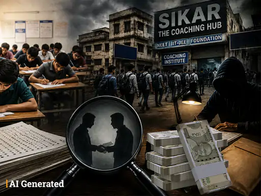 NEET leak case uncovers Sikar coaching hub’s dark reality:Advance deals worth ₹10 lakh made for paper