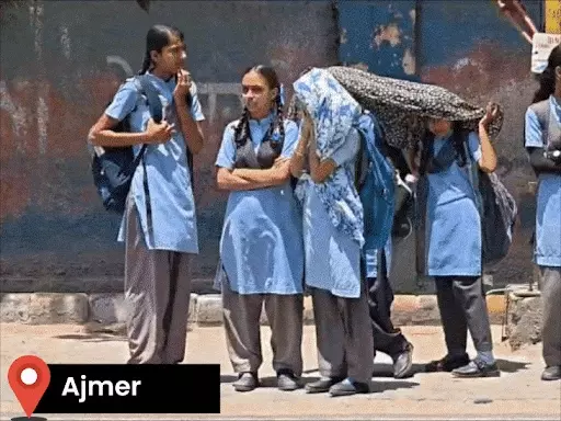 Red alert for heat again in Rajasthan, temperature crosses 45°C:Jaisalmer emerges as hottest in country; heatwave warning in 13 districts